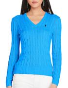 Polo Ralph Lauren V Neck Side Slit Sweater