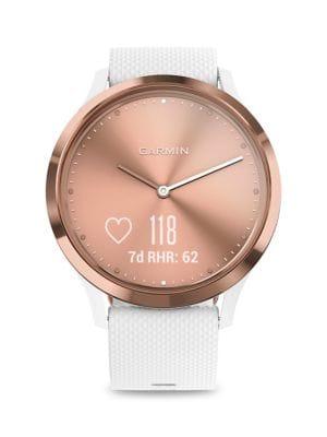 Garmin Vivomove Rose Goldtone Silicone-strap Smart Watch