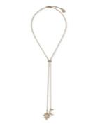 Vince Camuto Celestial Skies Crystal Crescent And Starburst Lariat Necklace