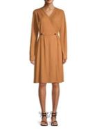 Vero Moda Long-sleeve Faux Wrap Dress