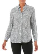 Olsen Multi-dot Button-down Shirt