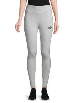 Puma Logo Tape-stripe Leggings