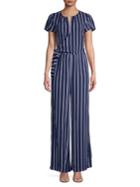 Michael Michael Kors Striped Wide-leg Jumpsuit