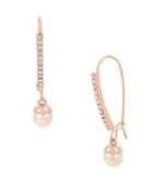 Kenneth Cole New York Knots And Pearls Faux Pearl And Crystal Drop Earrings