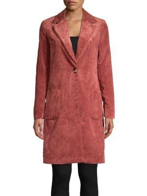 Only Corduroy Button-front Jacket