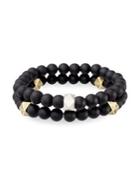 Lord & Taylor Two-tone Beaded Stretch Bracelet