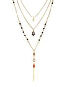 Lucky Brand Semi-precious Stone Multi-strand Necklace