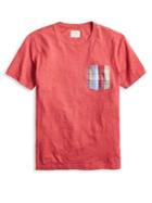 Brooks Brothers Red Fleece Contrast Pocket Cotton Tee