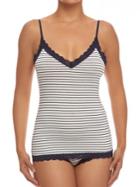 Hanky Panky Striped Lace Camisole Top