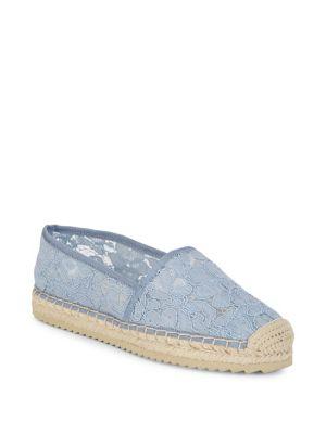 Karl Lagerfeld Paris Alexa Lace Espadrille Flats