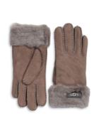Ugg Shearling Cuff Suede Gloves