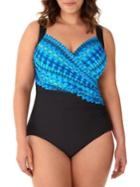 Miraclesuit Plus Cabana Chic Sanibel One-piece Swimsuit