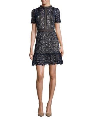 Design Lab Floral-lace Sheath Dress