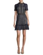 Design Lab Floral-lace Sheath Dress