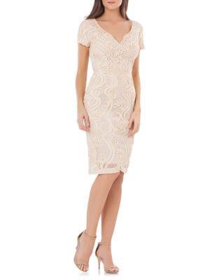 Js Collections Embellished Cocktail Dress