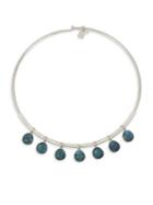 Robert Lee Morris Soho Blues Explosions Stone Frontal Round Wire Necklace