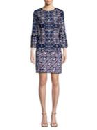 Vince Camuto Graphic Pom-pom A-line Dress