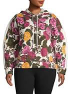 Rachel Rachel Roy Plus Ginger Floral Drawstring Hoodie