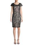 Calvin Klein Sequin-embellished Mini Sheath Dress
