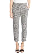 Karen Kane Cuffed Gingham Trousers