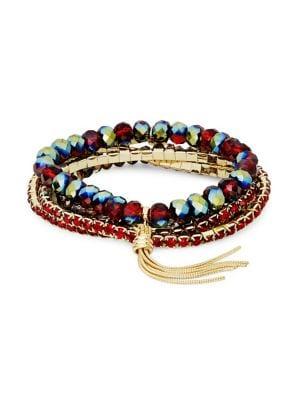 Design Lab Beaded Five-row Stretch Bracelet