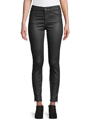 Blank Nyc Coated High-rise Skinny Jeans