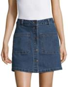 Vero Moda Denim Button-front Skirt
