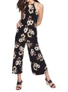 1.state Floral Halter Jumpsuit