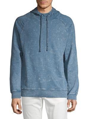 Askya Raglan-sleeve Cotton Blend Fleece Hoodie