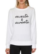 Betsey Johnson Embroidered Logo Sweater