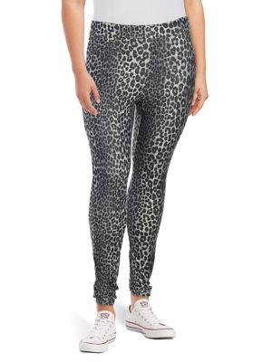 Michael Michael Kors Plus Panther-print Leggings