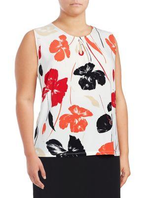 Nipon Boutique Sleeveless Floral Top