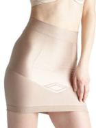 Yummie Mid-waist Shaping Skirt Slip With Built-in Thong