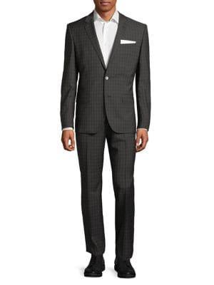 Hugo Henry Griffin Plaid Wool Suit