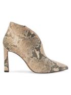 Vince Camuto Snakeskin-embossed Leather Booties