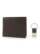 Calvin Klein Leather Bifold Wallet With Id Flap