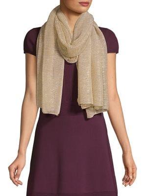 Cejon Metallic Pleated Scarf