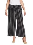 1.state Plus Textured Wide-leg Pants