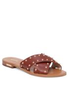 Louise Et Cie Bonnie Studded Leather Slide Sandals