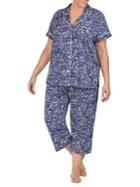 Lauren Ralph Lauren Plus 2-piece Capri Pants Pj Set