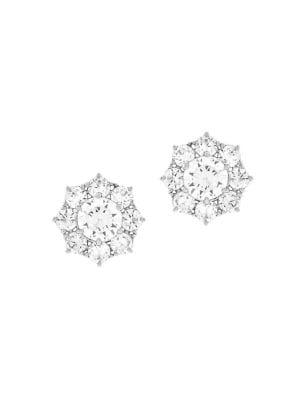 Etienne Aigner Cz Treasures Update Cubic Zirconia Stud Earrings