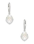 Nadri Mother-of-pearl And Sterling Silver Oval Drop Earrings