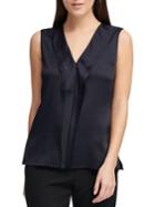 Donna Karan Ruffled Sleeveless Top