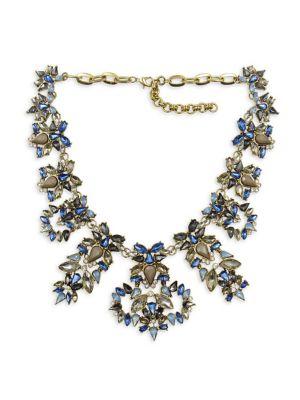 Belle By Badgley Mischka Blue Sky Crystal Statement Necklace