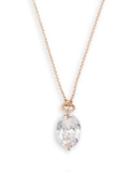 H Halston Crystal Cubic Zirconia Pendant Necklace