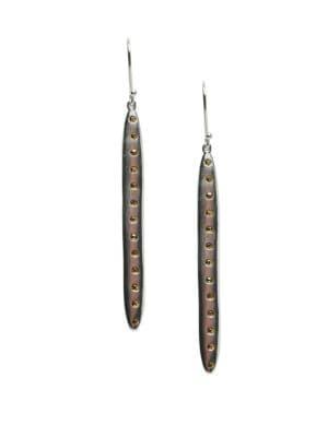 Sole Society Core Metal And Stone Crystal Drop Earrings