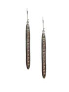 Sole Society Core Metal And Stone Crystal Drop Earrings