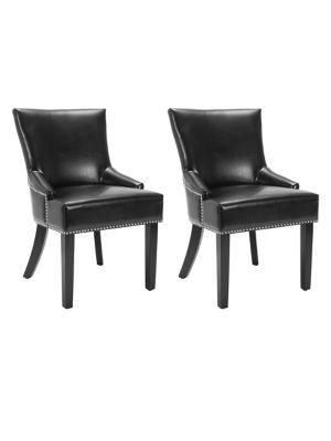 Safavieh Lotus Set Of Two Nail Heads Side Chairs