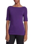 Lauren Ralph Lauren Petite Slim-fit Stretch Top