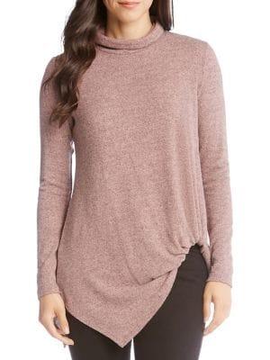Karen Kane Marled Turtleneck Pick-up Top